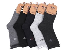 Herren Baumwollsocken mit Gesundheitssaum - 5 St/Packung 