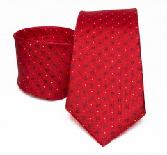 Premium Seidenkrawatte - Rot gepunktet Kleine gemusterte Krawatten