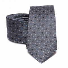 Premium Seidenkrawatte - Grau gepunktet Kleine gemusterte Krawatten