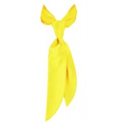Satin Damenkrawatte - Gelb Damen Krawatte, Fliege