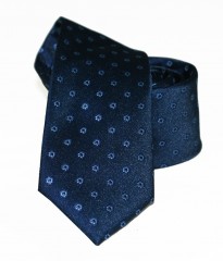         Goldenland Slim Krawatte - Blau Kleine gemusterte Krawatten