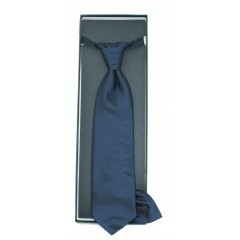 Hochzeit Krawatte mit Einstecktuch - Dunkelblau Gemustert Krawatten für Hochzeit