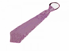 Krawatte mit Paillette - Fuchsia Figur-, Party Krawatte