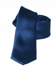 Newsmen Slim Krawatte - Dunkelblau Satin Unifarbige Krawatten