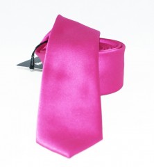 Newsmen Slim Krawatte - Pink satin Unifarbige Krawatten