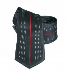          NM Slim Krawatte - Schwarz gepunktet Gemusterte Krawatten