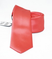          NM Slim Satin Krawatte - Lachs Unifarbige Krawatten