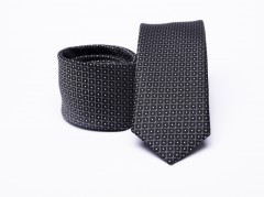 Rossini Slim Krawatte - Schwarz gepunktet Kleine gemusterte Krawatten