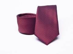 Rossini Slim Krawatte - Bordeaux gepunktet Kleine gemusterte Krawatten