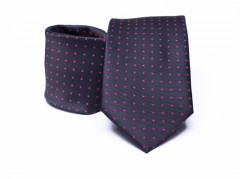 Premium Krawatte - Dunkelblau gepunktet 