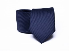 Premium Krawatte - Dunkelblau gestreift 