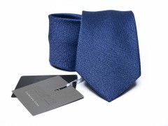   Belmonte Premium Seidenkrawatte - Dunkelblau Unifarbige Krawatten