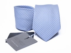   Belmonte Premium Seidenkrawatte - Blau gepunktet Kleine gemusterte Krawatten
