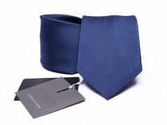  Belmonte Premium Seidenkrawatte - Dunkelblau Unifarbige Krawatten