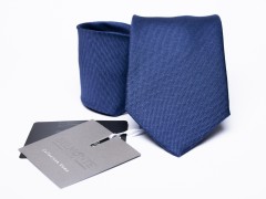   Belmonte Premium Seidenkrawatte - Blau Unifarbige Krawatten