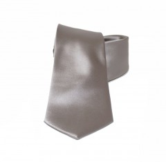       NM Satin Krawatte - Grau-golden Unifarbige Krawatten