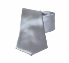        NM Satin Krawatte - Silber Unifarbige Krawatten