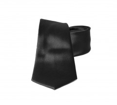       NM Satin Krawatte - Schwarz Unifarbige Krawatten