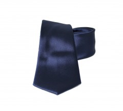      NM Satin Krawatte - Dunkelblau Unifarbige Krawatten
