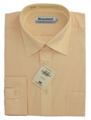  Newsmen Langarm Hemd - Vanille Einfarbige Hemden