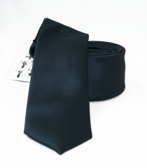         NM Slim Satin Krawatte - Schwarz Unifarbige Krawatten
