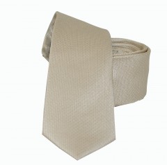 NM Slim Krawatte - Beige Unifarbige Krawatten