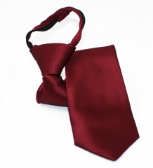   Satin Damen/Kinderkrawatte - Bordeaux Kinder Krawatte