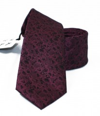    Newsmen Slim Krawatte - Bordeaux gemustert Gemusterte Krawatten