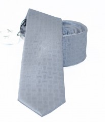    Newsmen Slim Krawatte - Hellgrau Unifarbige Krawatten