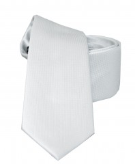    Newsmen Slim Krawatte - Weiß Unifarbige Krawatten