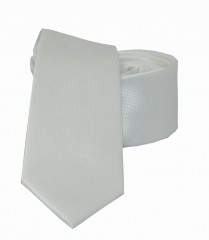    Newsmen Slim Krawatte - Ecru Unifarbige Krawatten