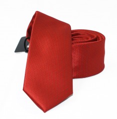    Newsmen Slim Krawatte - Rot  Unifarbige Krawatten