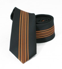          NM Slim Krawatte - Orange gestreift Gestreifte Krawatten
