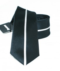          NM Slim Krawatte - Schwarz-weiß gestreift Gestreifte Krawatten