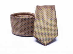   Premium Slim Krawatte - Braun gemustert 