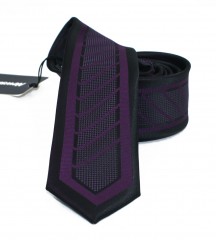          NM Slim Krawatte - Lila gemustert Gemusterte Krawatten