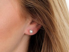 Perlen Ohrhänger mit Glasperle 
