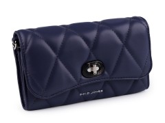 Handtasche gesteppte Ausweis-Etui - Blau Damen Tasche, Geldbörse, Gürtel