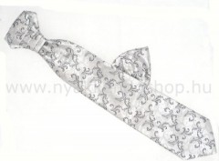 Hochzeit Krawatte Set - Silber-Schwarz Krawatten für Hochzeit