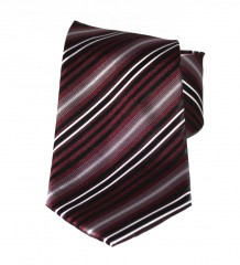 Classic Premium Krawatte - Bordeaux gestreift Gestreifte Krawatten