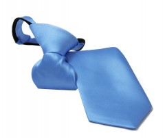    Satin Damen/Kinderkrawatte - Blau Kinder Krawatte