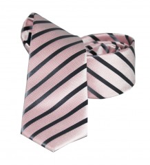 Goldenland Slim Krawatte - Rosa gestreift Gestreifte Krawatten