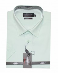               Newsmen Slim Kurzarmhemd - Mint Slim/Smart Fit