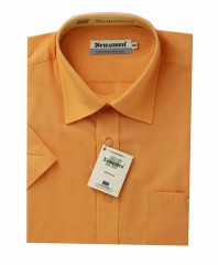 Newsmen Kurzarm Hemd - Orange 