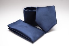 Premium Krawatte Set - Dunkelblau Unifarbige Krawatten