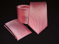 Premium Krawatte Set - Lachs Unifarbige Krawatten
