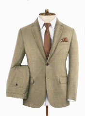  Vollschlank Anzug - Parker - Beige Anzug