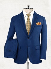  Vollschlank Anzug - Parker - Blau Anzug