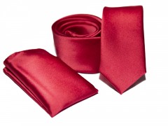       Rossini Slim Krawatte Set - Rot 