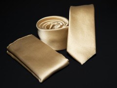       Rossini Slim Krawatte Set - Golden Sets